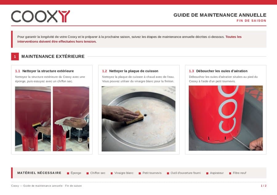 Couverture : Guide de maintenance